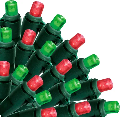 Vista 10 de Brite Star Mini luces LED micro de 50 litros, verde, cable verde