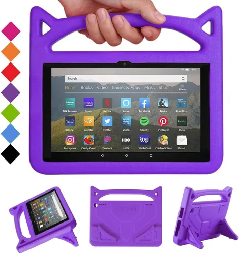 Vista 9 de SHERBORN - Funda ligera para tablet de 8 pulgadas (12ª/10ª generación, versión 2024/2022/2020) - Funda ligera a prueba de golpes con asa de soporte