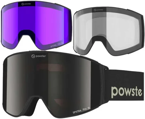 Vista 12 de Ski Goggles Snow OTG Snowboard Goggles Magnetic Interchangeable Lens Frameless UV Protection Anti-fog mobile Skating