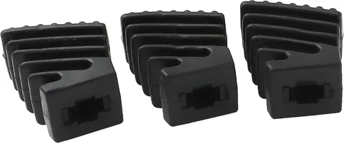 Vista 5 de 6 Pies de goma para percusión de percusión, color negro, compatibles con hardware de tambor, platillo, soporte de percusión (S)