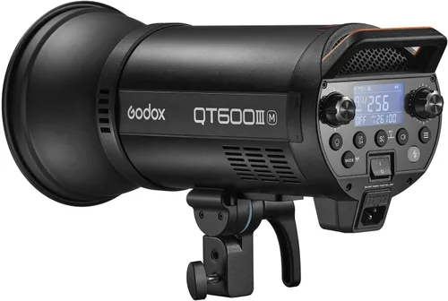Vista 3 de GODOX QT600IIIM Estroboscópico Estudio Flash Light 600W GN76 1/8000s sincronización de alta velocidad Iluminación de fotografía Construido en 2.4G