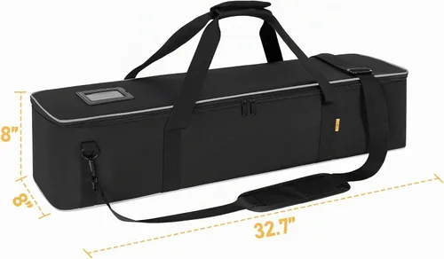 Vista 3 de Bolsa Multifuncional para Trípode 32 X 7 X 7 Pulgadas / 81 X 18 X 18 cm Estuche Resistente para Trípode con Asa para Luces, Altavoces, Cámaras