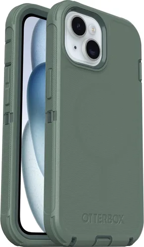 Vista 6 de OtterBox iPhone 16e, 15, 14 y 13 Defender Series - Negro, sin pantalla, resistente y duradero, con protección de puerto, se ajusta a MagSafe