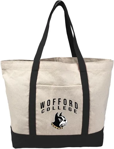 Vista 11 de Campus Lab Bolsa de lona con logotipo primario colegiado con bolsillo externo, bolsa de hombro reutilizable para ir de compras, playa Águilas A&m