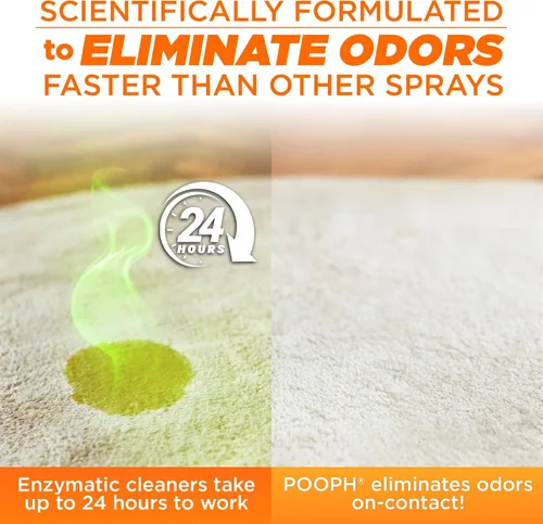 Vista 5 de POOPH Kitty Spray eliminador de olores, 32 onzas, desmantela olores sobre una base molecular, gatos, ambientador, eliminador, orina, caca, orina