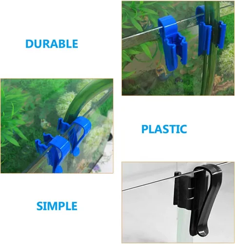 Vista 6 de balacoo Clip de tubo de agua para acuario, abrazadera de fijación multifunción para manguera de pecera, fácil instalación, soporte de manguera