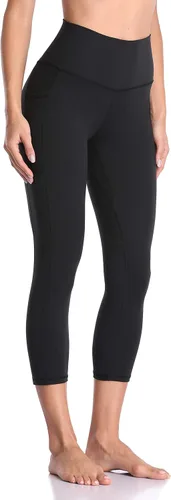 Vista 3 de Colorfulkoala - Leggings de cintura alta para mujer, con bolsillos, 21" de entrepierna