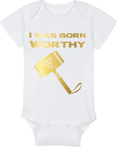 Vista 18 de I Was Born Worthy - Superhero Baby Onesie - Hat - Blanket - Bib Package Combinations