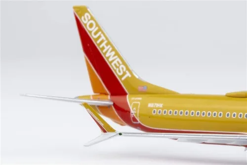 Vista 9 de Modelo NG Southwest Airlines para Boeing B737 MAX8 N871HK 1/400 DIECAST modelo preconstruido