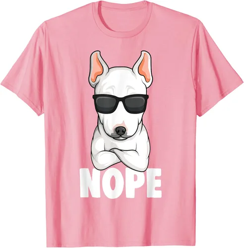 Vista 107 de Camiseta de perro Bull Terrier para niños y mujeres, Negro