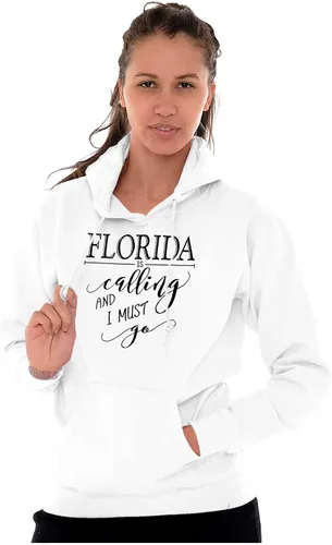 Vista 4 de Brisco Brands Sudadera con capucha Florida is Calling and I Must Go para mujer y hombre