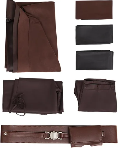 Vista 6 de Disfraz de túnica para hombre, disfraz de Halloween, cosplay, conjunto completo de bata Ankin (conjunto)