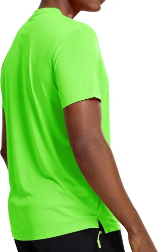 Vista 4 de Zengjo Camisetas atléticas para hombre, secado rápido, gimnasio, entrenamiento, correr, deportes activos, absorben la humedad, camiseta de manga