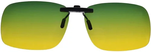 Vista 6 de Gafas de conducción nocturna con clip, color amarillo polarizado Verde y amarillo (Flip-up disponible)