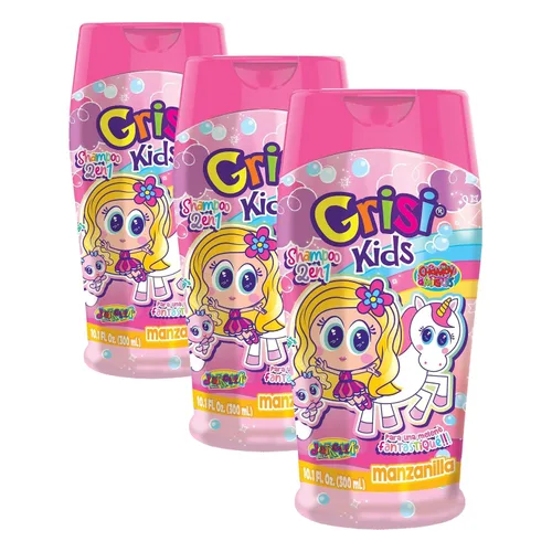 Vista 7 de Grisi Champú Manzanilla Kids para niñas, 10 onzas líquidas, 10 onzas