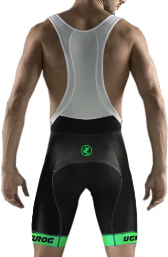 Vista 24 de UGLY FROG Designs - Pantalones cortos de ciclismo con pantalones cortos con peto, pantalones cortos de ciclismo Pro/BIP, acolchado 3D Coolmax