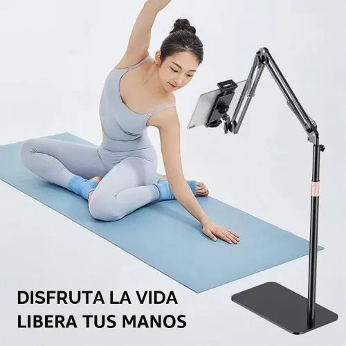 Vista 7 de Soporte de piso para tableta, soporte de teléfono de cama elevada, soporte