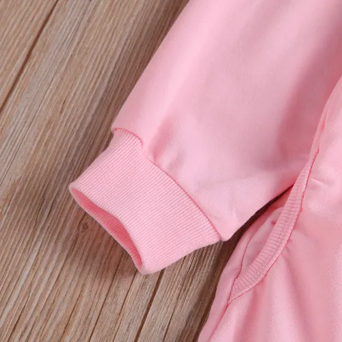 Vista 5 de CM C&M WODRO Conjunto de ropa de invierno cálida de manga larga + pantalones largos para niñas pequeñas