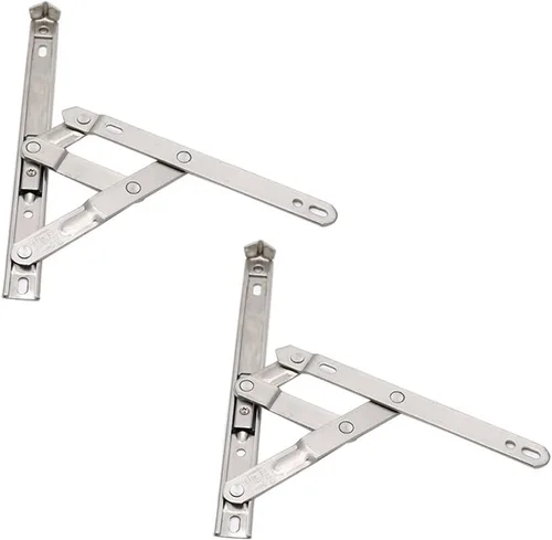 Vista 8 de Bisagras para ventana abatible, bisagras de fricción de acero inoxidable de 12 pulgadas, 2 piezas