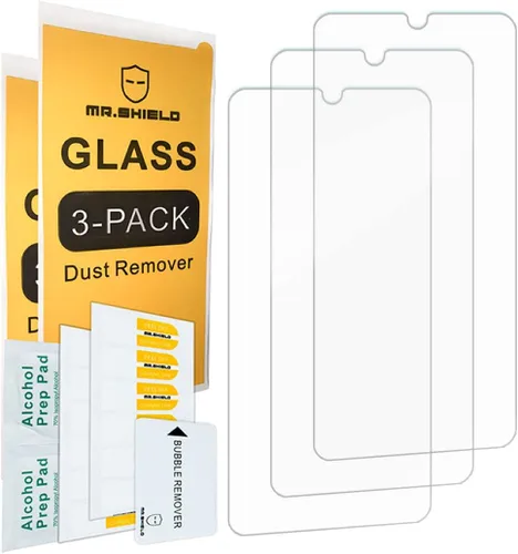 Vista 2 de Mr.Shield Paquete de 3 protectores de pantalla de vidrio templado para NUU X6 Plus Vidrio de Japón con dureza 9H