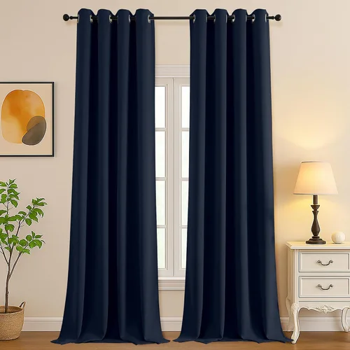 Vista 179 de Simplebrand Juego de 2 paneles de cenefa aguamarina para ventana de cocina de 14 pulgadas de largo, cortinas de oscurecimiento de habitación