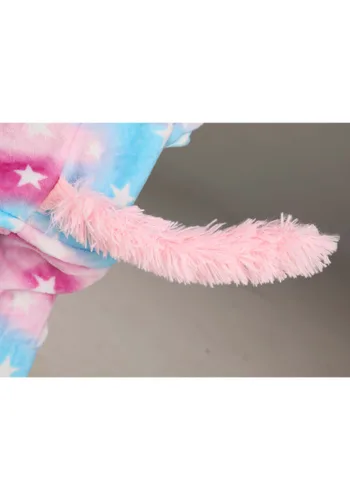 Vista 5 de Pijama Enterizo de Unicornio Algodón de Azúcar para Niños y Niñas Multicolor