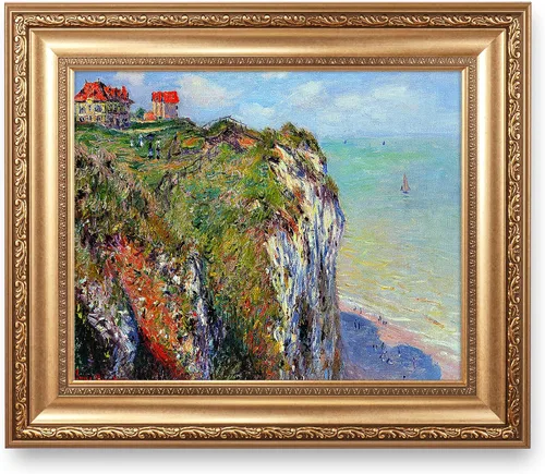 Vista 135 de A&T ARTWORK Antibes Seen from The Salis Gardens de Claude Monet Las Obras de Arte Clásico Mundial Reproducciones, Impresiones de Arte en Lienzo