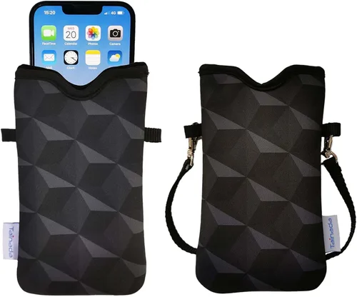 Vista 96 de Tainada Funda Estuche Bolsa de Neopreno para Teléfono para Hombres y Mujeres con Correa Cruzada/Cordón para el Cuello para iPhone 17/16/15 Pro Max