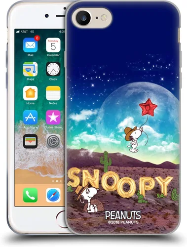 Vista 25 de Head Case Designs Funda de gel con licencia oficial de Peanuts Nebula Cactus Needles Snoopy Space Cowboy [protección de grado militar] compatible
