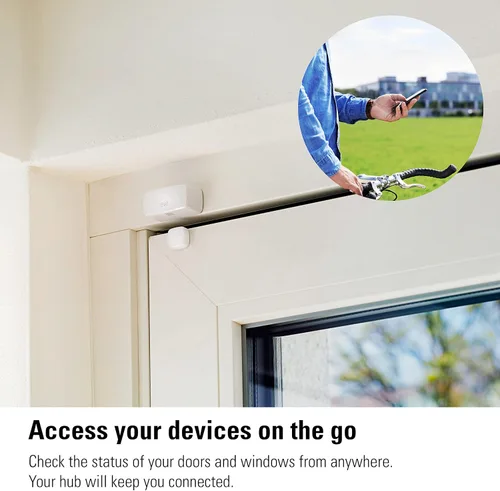 Vista 13 de Eve Puerta y Ventana (Matter) Paquete de 3 – Sensor de Contacto Inteligente para Puertas y Ventanas, Estado Abierto/Cerrado, Control Automático