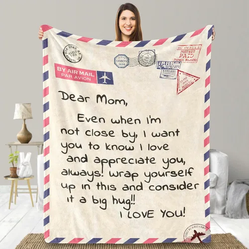 Vista 8 de UFOORO Manta para hija, manta de forro polar suave con diseño de oso abrazo de oso, regalo sincero de padre a hija, el mejor regalo para hijas