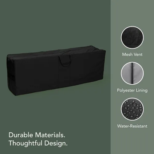 Vista 3 de Covermates Bolsa de almacenamiento clásica para cojines, 75 pulgadas de Vinilo clásico negro