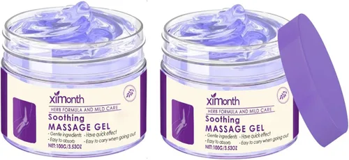 Vista 9 de Gel de masaje calmante para aliviar las articulaciones, gel morado que calma las rodillas, la lumbar, el cuello, las manos, los pies