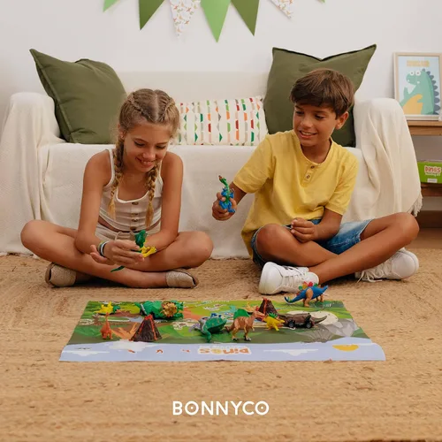 Vista 9 de BONNYCO Juguetes de dinosaurio para niños, kit de pintura de 16 figuras. Kits de manualidades para niños con juguetes que brillan en la oscuridad