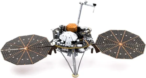 Vista 5 de Metal Earth Fascinations Insight Mars Lander 3D Kit de modelo de metal con pinzas
