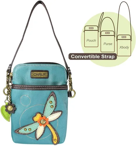 Vista 2 de CHALA Bolso cruzado para teléfono celular Bolsos de pulsera para mujer con correa ajustable