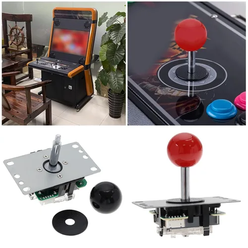 Vista 3 de Create idea 2Pcs 5 Pin 8 Way Arcade Joystick Replacement Fighters Joystick Fit for Arcade Game Machines Ball Top Handle Controllers Accessories