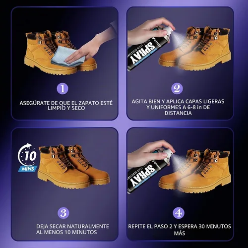 Vista 4 de WITOROR Shoe Protector Spray Waterproof, 13.5OZ Water & Stain Repellent