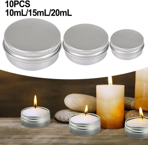 Vista 4 de Aluminum Cosmetic Tin Containers With Tight Sealing Lids