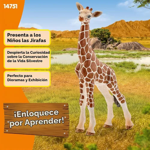 Vista 2 de Schleich 14751 cría de jirafa Figura de juguete.