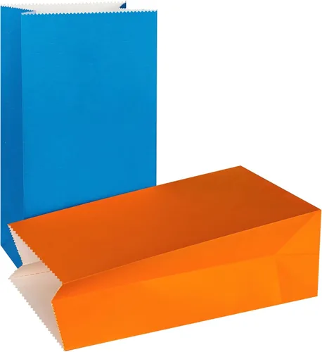 Vista 27 de Bolsas de papel negras mini KEYYOOMY, bolsas negras de fiesta para regalos, pequeña bolsa de papel para favores de fiesta, bolsa de papel