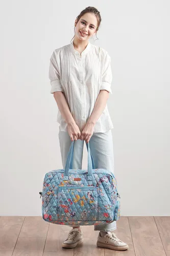 Vista 7 de Maison d' Hermine Bolsas de fin de semana para mujer, de algodón, acolchadas, para equipaje nocturno, bolsa de fin de semana para hombres, regalos