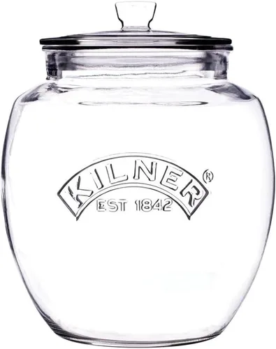 Vista 4 de Kilner Glassware - Tarro de almacenamiento universal duradero multiusos con tapa hermética, 28-3/4 onzas líquidas, 1 EA, transparente