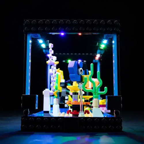Vista 7 de Kyglaring Kit de luces LED compatible con Lego Set 31122, accesorios de iluminación compatibles con Creator Fish Tank, solo luces