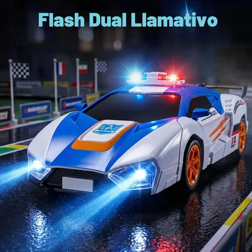 Vista 7 de Transform - Coche de juguete con control remoto para niños de 4 a 6