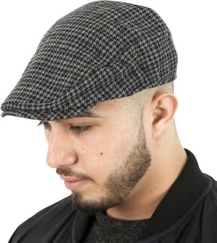 Vista 2 de Gorra plana clásica de Tweed inglesa para hombre