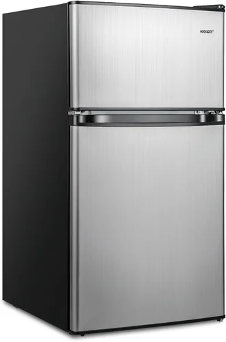 Vista 10 de COSTWAY Mini refrigerador de 3.2 pies cúbicos con congelador Negro