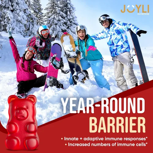 Vista 4 de JOYLI - Gomitas de quercetina – Quercetina con bromelina zinc vitamina C y vitamina D3 – Suplemento de quercetina de 500 mg para el sistema