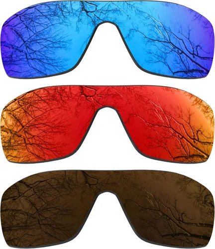 Vista 7 de ToughAsNails 3 pares de lentes de repuesto polarizadas para Oakley Oil Rig Pack-BS25