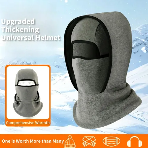 Vista 4 de Pasamontañas de esquí, máscara facial de invierno para hombres y mujeres, equipo de clima frío al aire libre para esquí, motocicleta, caza